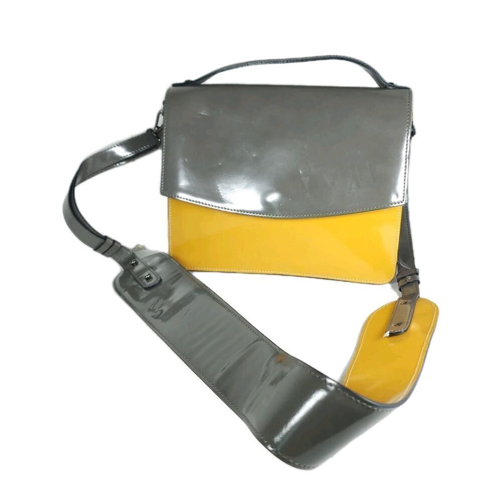 Vittoria Napoli Women's Leather Multicolor Colorblock Purse Bag Crossbody Italy